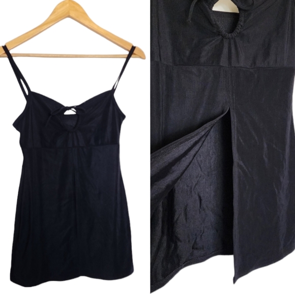 Vintage y2k black open split tank top - Picture 5 of 12